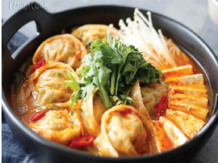 김치떡만두전골